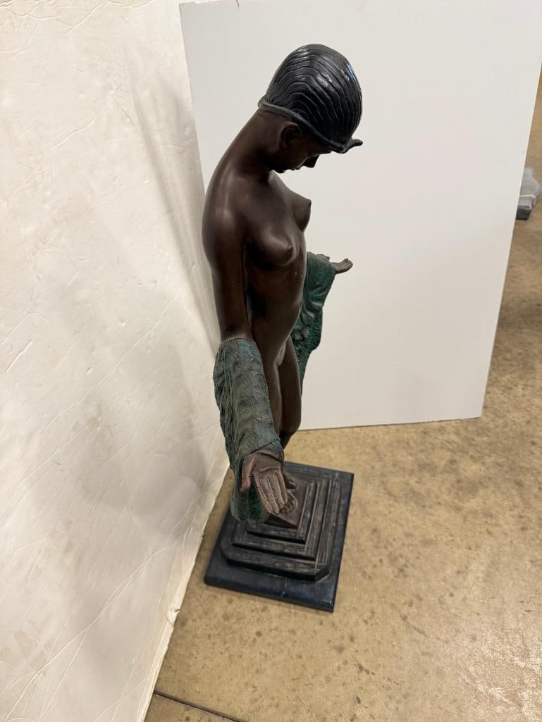 J.E. Descomps signed figural bronze - 3