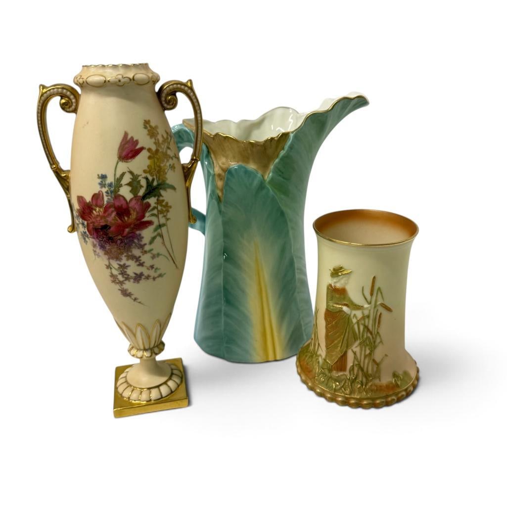 Royal Worcester Vases and pitcher (1 of 7)