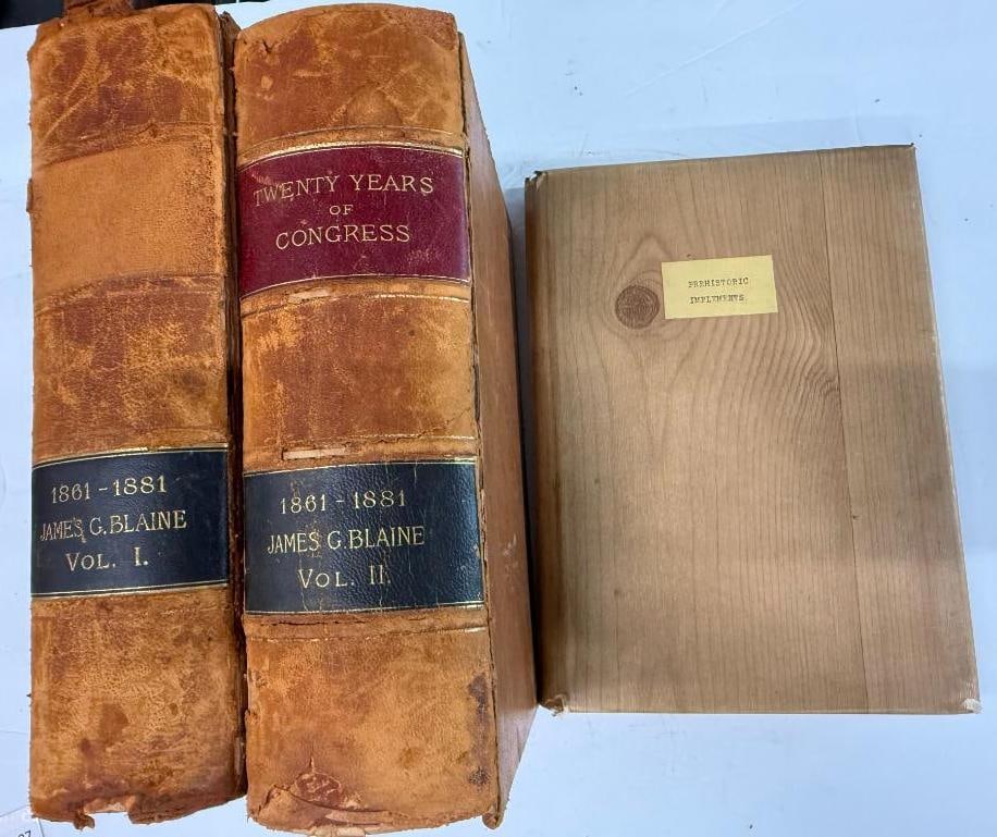 Prehistoric Implements and Twenty Years of Congress books (1 of 9)