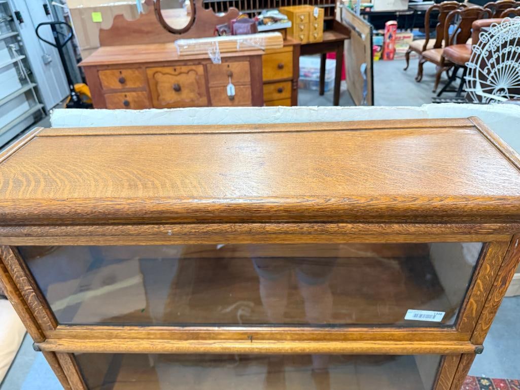 4 Stack Oak Barrister Bookcase - 3