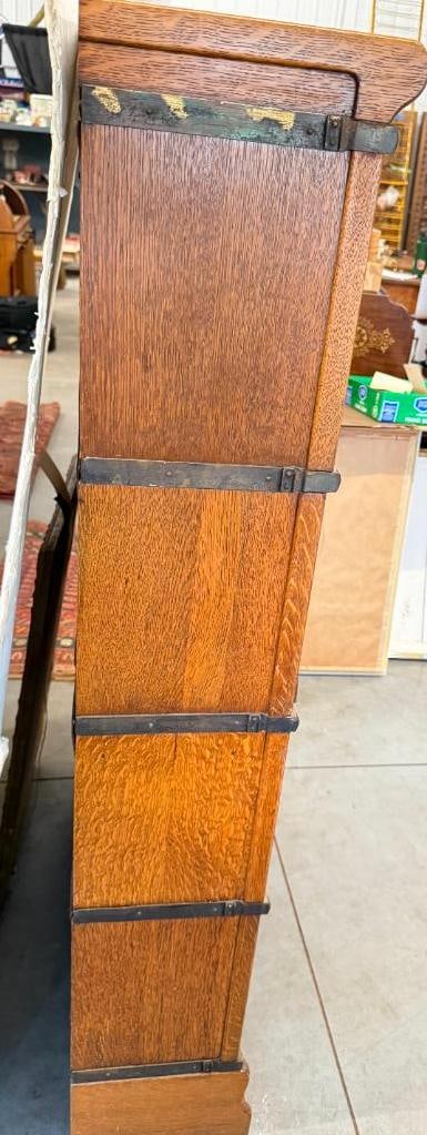 4 Stack Oak Barrister Bookcase - 4