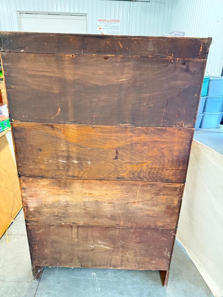4 Stack Oak Barrister Bookcase - 5