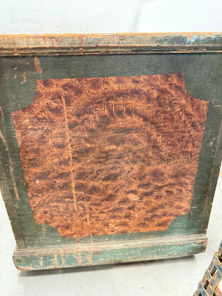 Antique Pine chest - 5