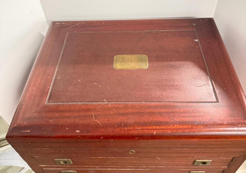 2 Antique Flatware chests - 2