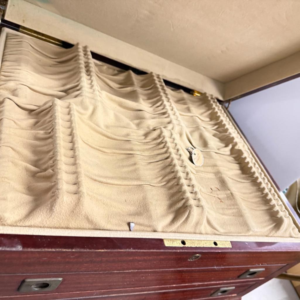 2 Antique Flatware chests - 3