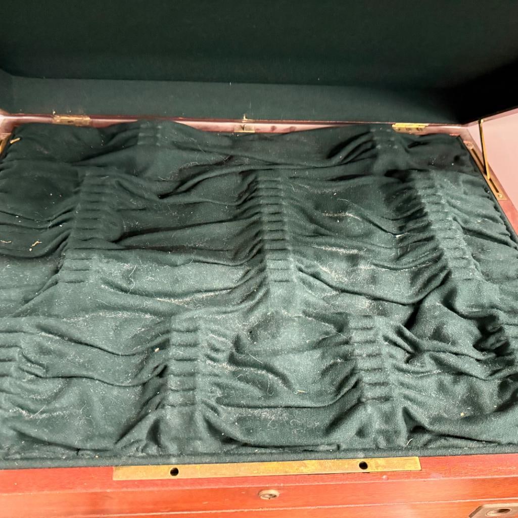2 Antique Flatware chests - 6