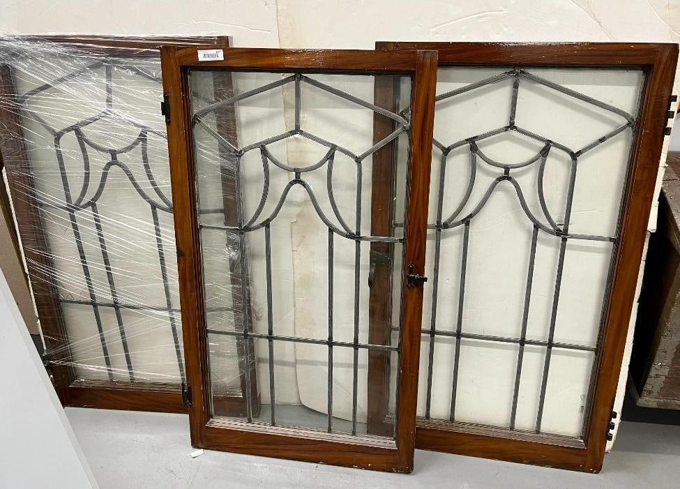3 Leaded Glass Windows (1 of 6)