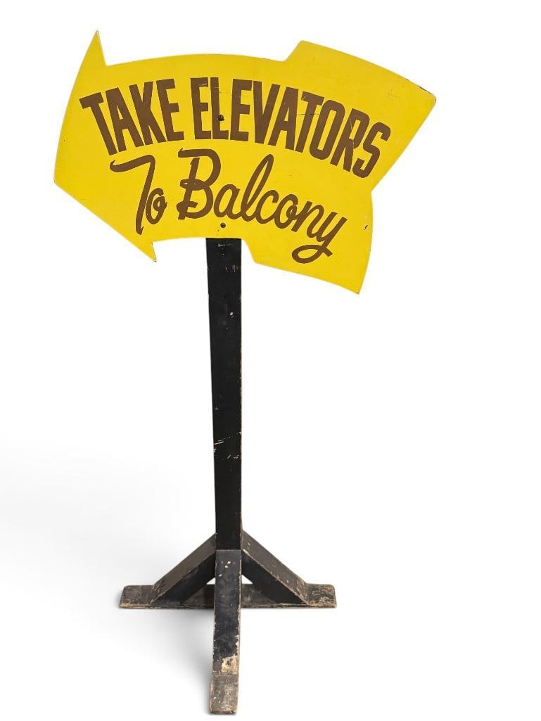 Take Elevators to Balcony wood sign (1 of 4)