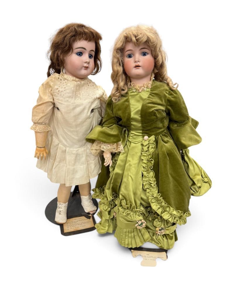 2 Antique German Porcelain Dolls (1 of 15)
