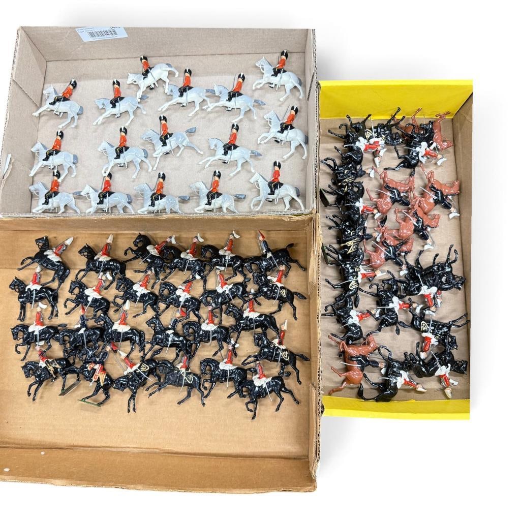 Britains Horse Mounted Soldiers: Britains Horse Mounted Soldiers. Approx. 59 pieces.