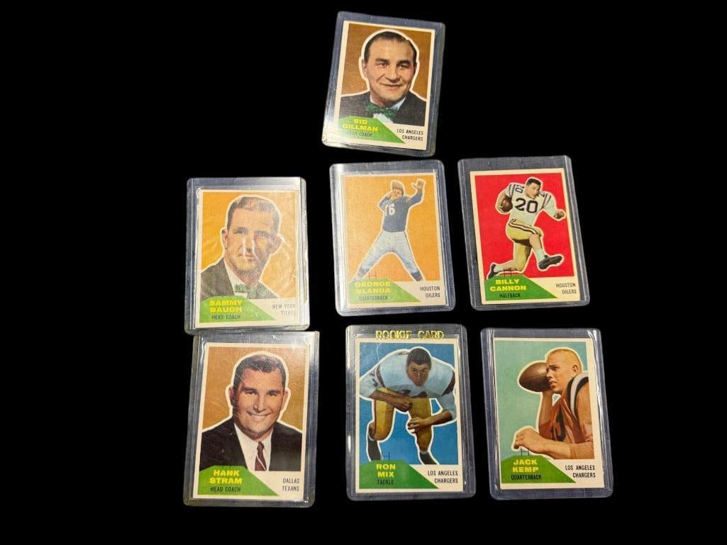 1960 Fleer Football Complete Set: 1960 Fleer Football Complete Set. 1-132. Jack Kemp rookie card.