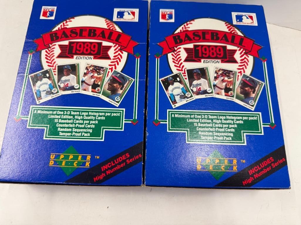 2 Unopened 1989 Upper Deck Baseball Card Boxes - 2