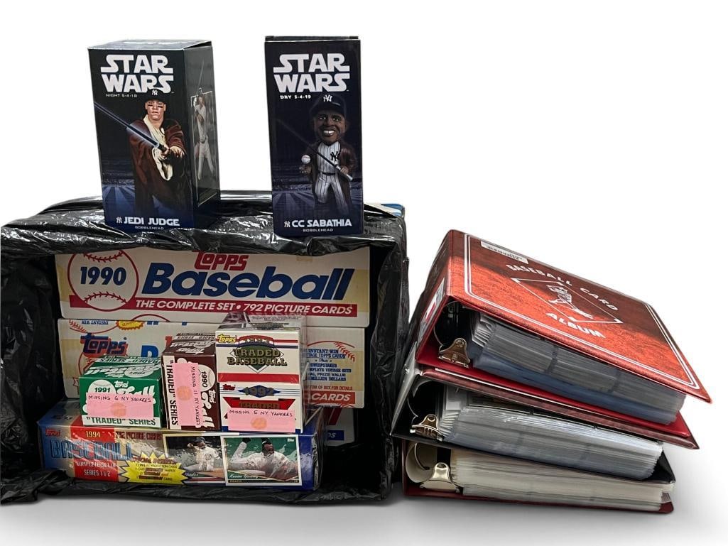 NY Yankees Baseball Cards, Topps sets and more: NY Yankees Baseball Cards, Topps sets, Star Wars Judge and Sabathia bobble heads, etc.