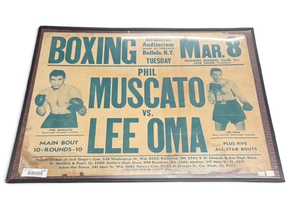 Vintage Buffalo NY Boxing Poster (1 of 5)