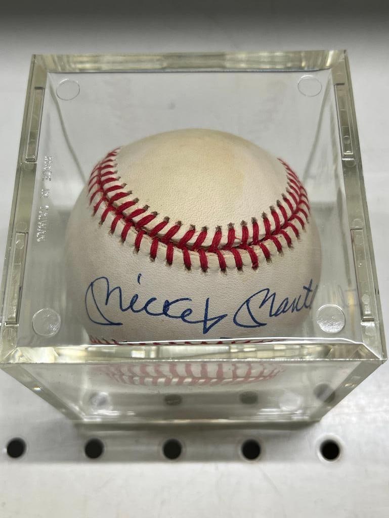 Mickey Mantle signed Baseball - 2