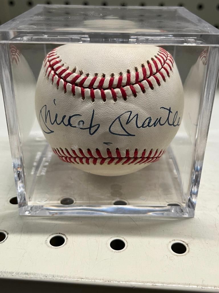 Mickey Mantle signed Baseball - 2