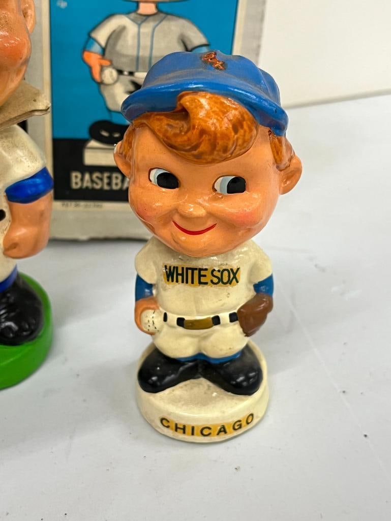 3 Baseball Bobbleheads - 2