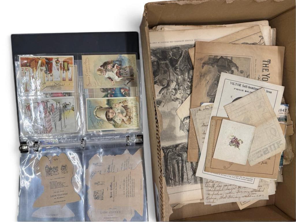 Victorian Trade Cards, old letters and more (1 of 10)