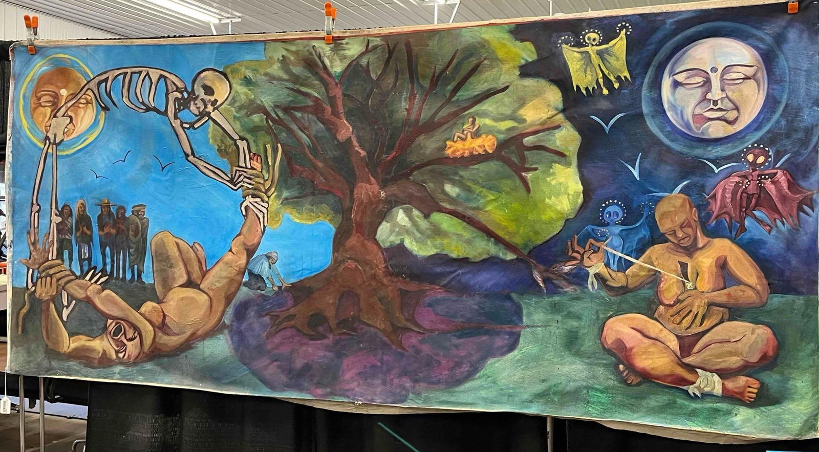Large surrealist canvas (1 of 6)