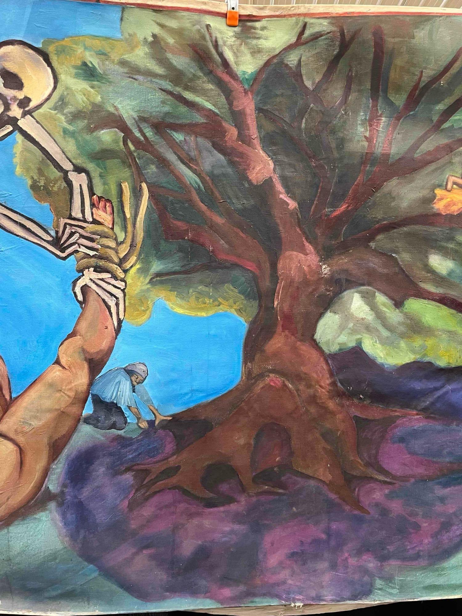 Large surrealist canvas - 3