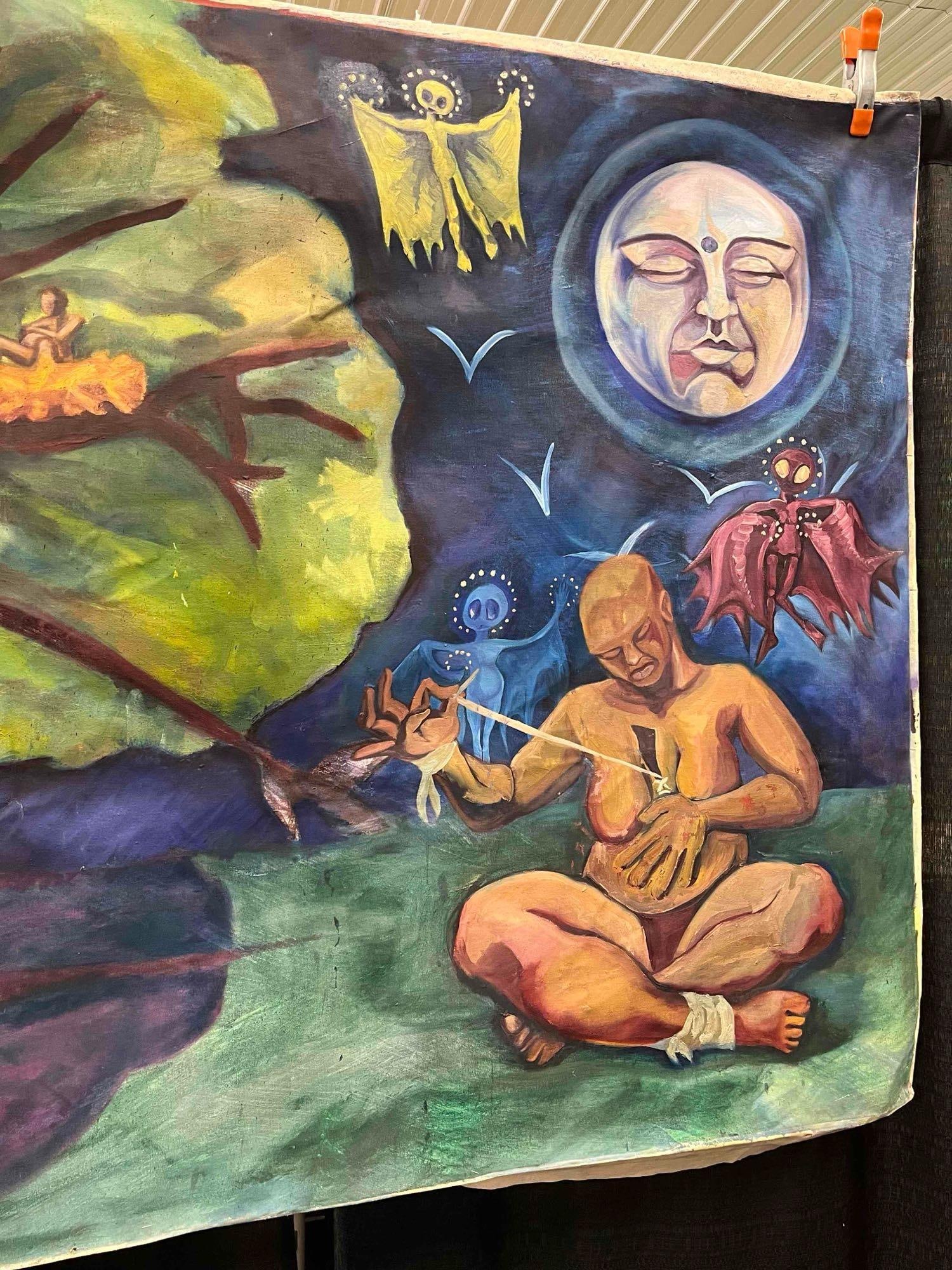 Large surrealist canvas - 4