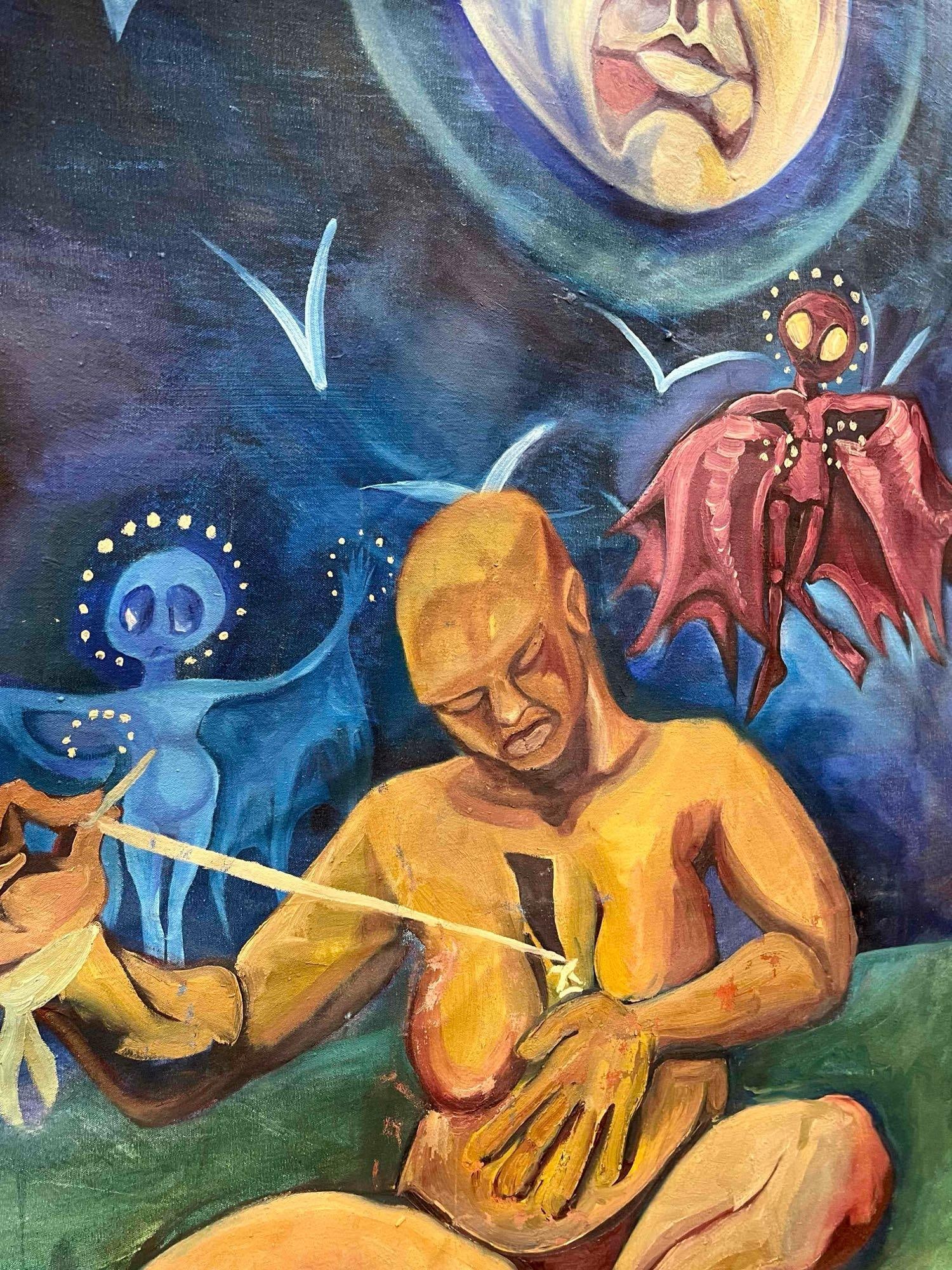 Large surrealist canvas - 5