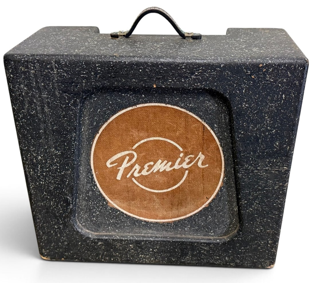 Premier Guitar Amp: Premier Guitar Amp. Tested and working. Approx. 21 x 18 x 10 inches.