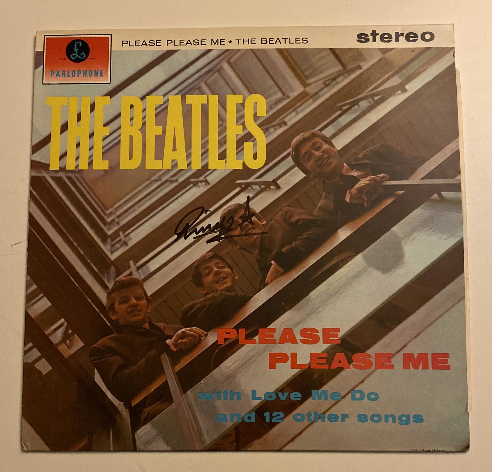 Ringo Starr Signed The Beatles Vinyl LP Certified: This lot is a vinyl LP (Please Please Me) autographed by Ringo Starr. Item comes with Certificate of Authenticity guaranteeing it for a lifetime. All items will be shipped by Rock n Scroll Guitars upo