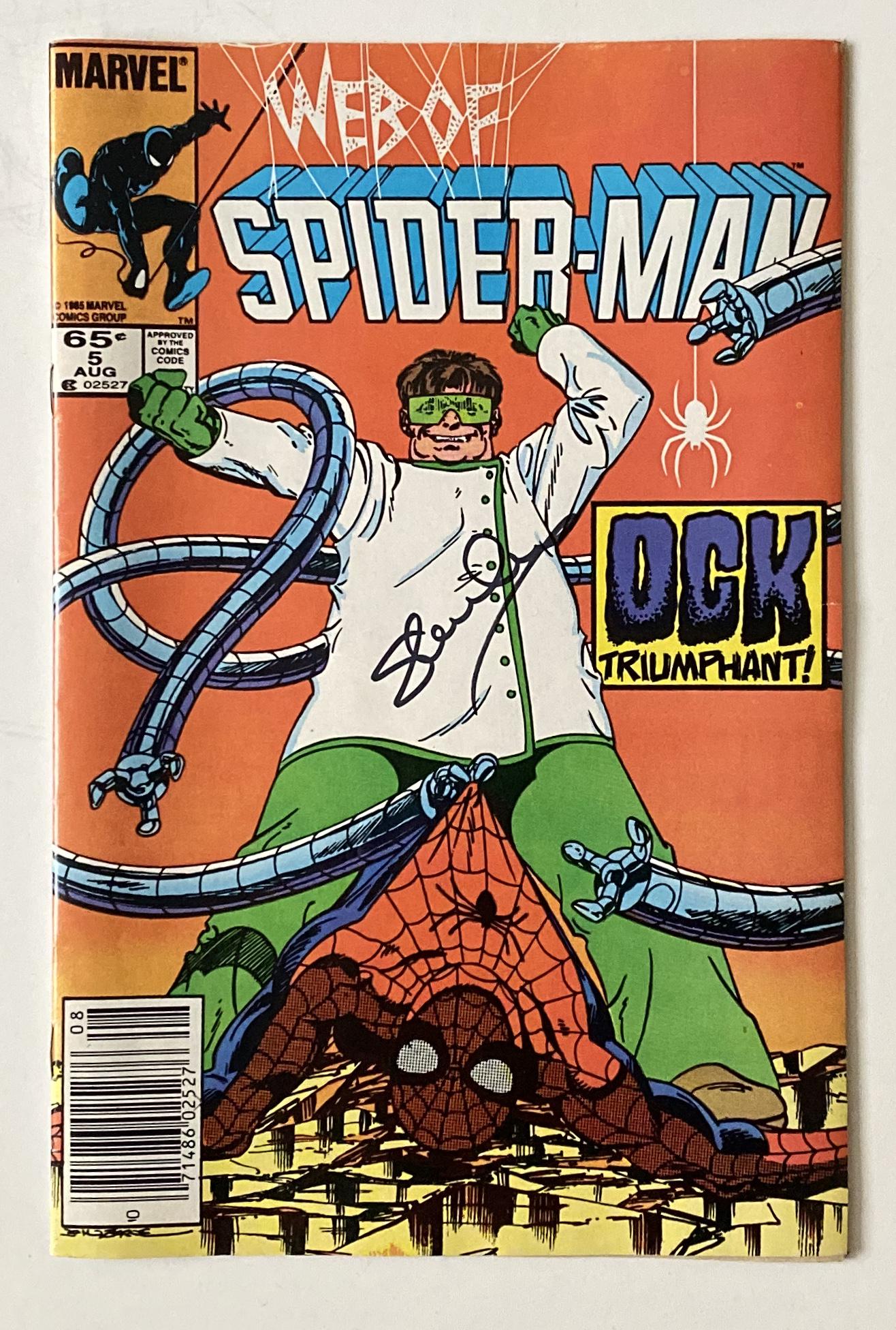 Stan Lee Signed Spider-Man Aug 1985 Comic Certified: This lot is a Spider-Man comic autographed by Stan Lee. Item comes with Certificate of Authenticity guaranteeing it for a lifetime. Item comes with time and place of signing details.