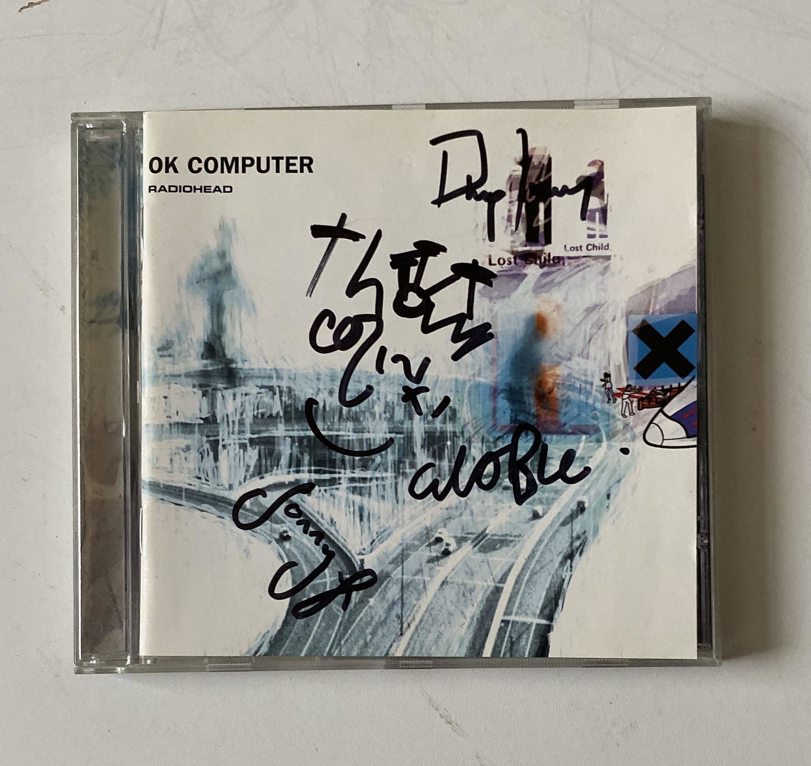 Radiohead Fully Signed OK Computer CD Certified.: This lot is a Radiohead OK Computer CD signed by all members of the band Item comes with Certificate of Authenticity guaranteeing it for a lifetime.