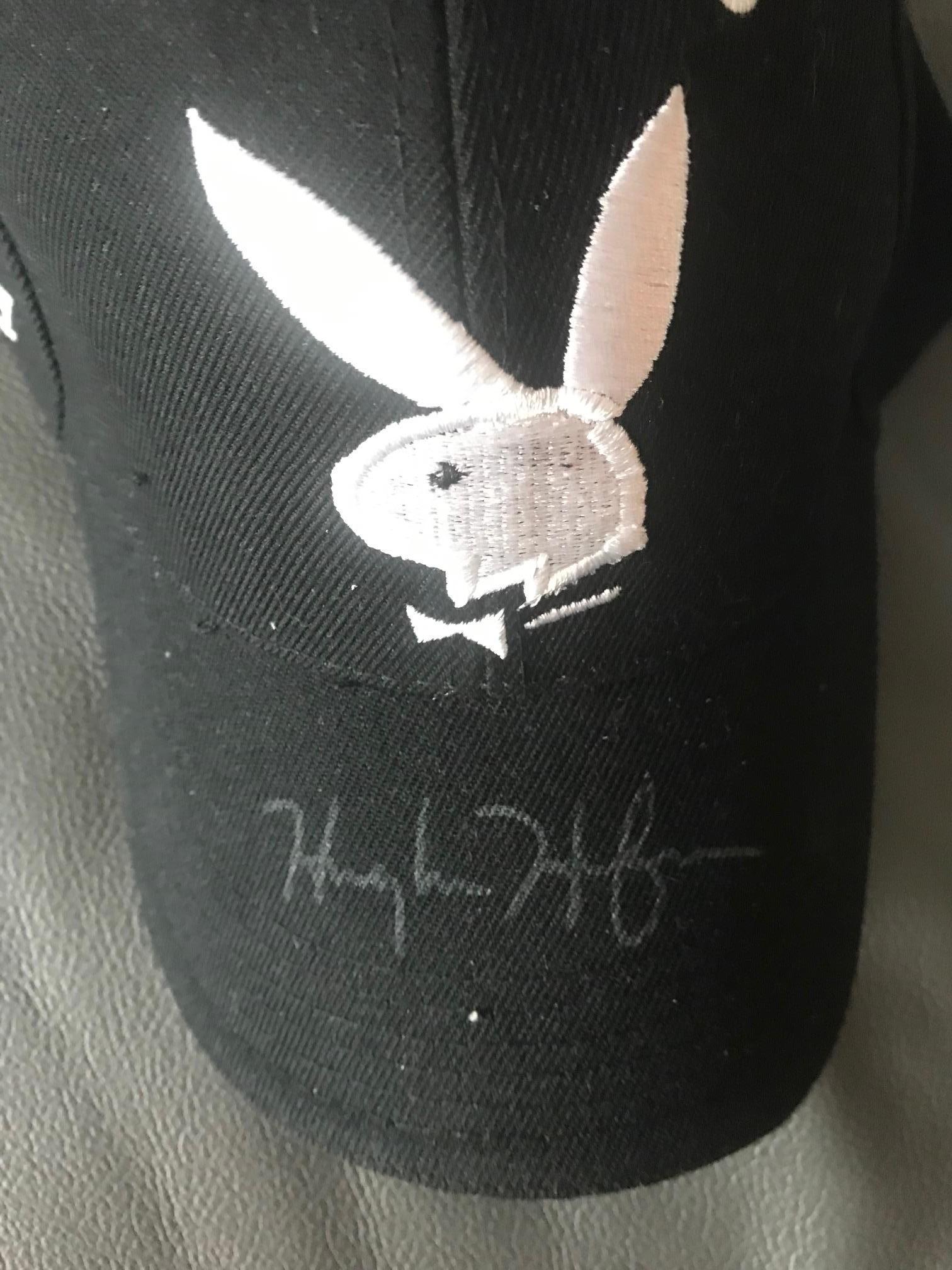 Hugh Hefner Signed Playboy Baseball Cap Certified: This lot is a Playboy baseball cap autographed by Hugh Hefner