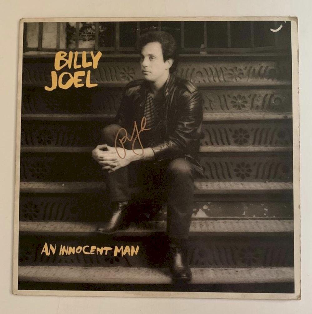 Billy Joel An Innocent Man Signed Vinyl LP Certified: This lot is a vinyl LP (Innocent Man) autographed by Billy Joel. Item comes with Certificate of Authenticity guaranteeing it for a lifetime.