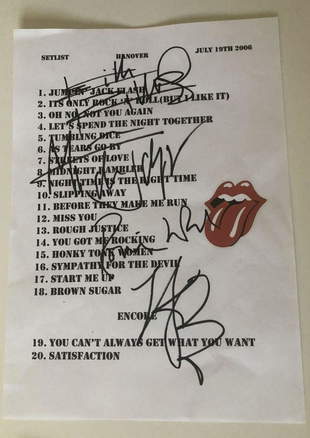 Paul Weller The Jam Signed 15 Stage Used Setlist Mar 01 Rock N Scroll Guitars In United Kingdom Paul Weller The Jam Signed 15 Stage Used Setlist Mar 01 Rock N Scroll Guitars In United Kingdom