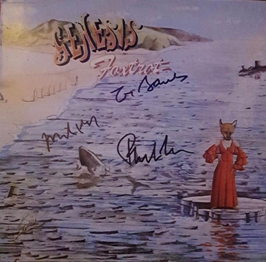 Genesis Signed Foxtrot Vinyl LP Certified: This lot is a vinyl LP autographed by Phil Collins, Mike Rutherford and Tony Banks of Genesis. Item comes with Certificate of Authenticity guaranteeing it for a lifetime.