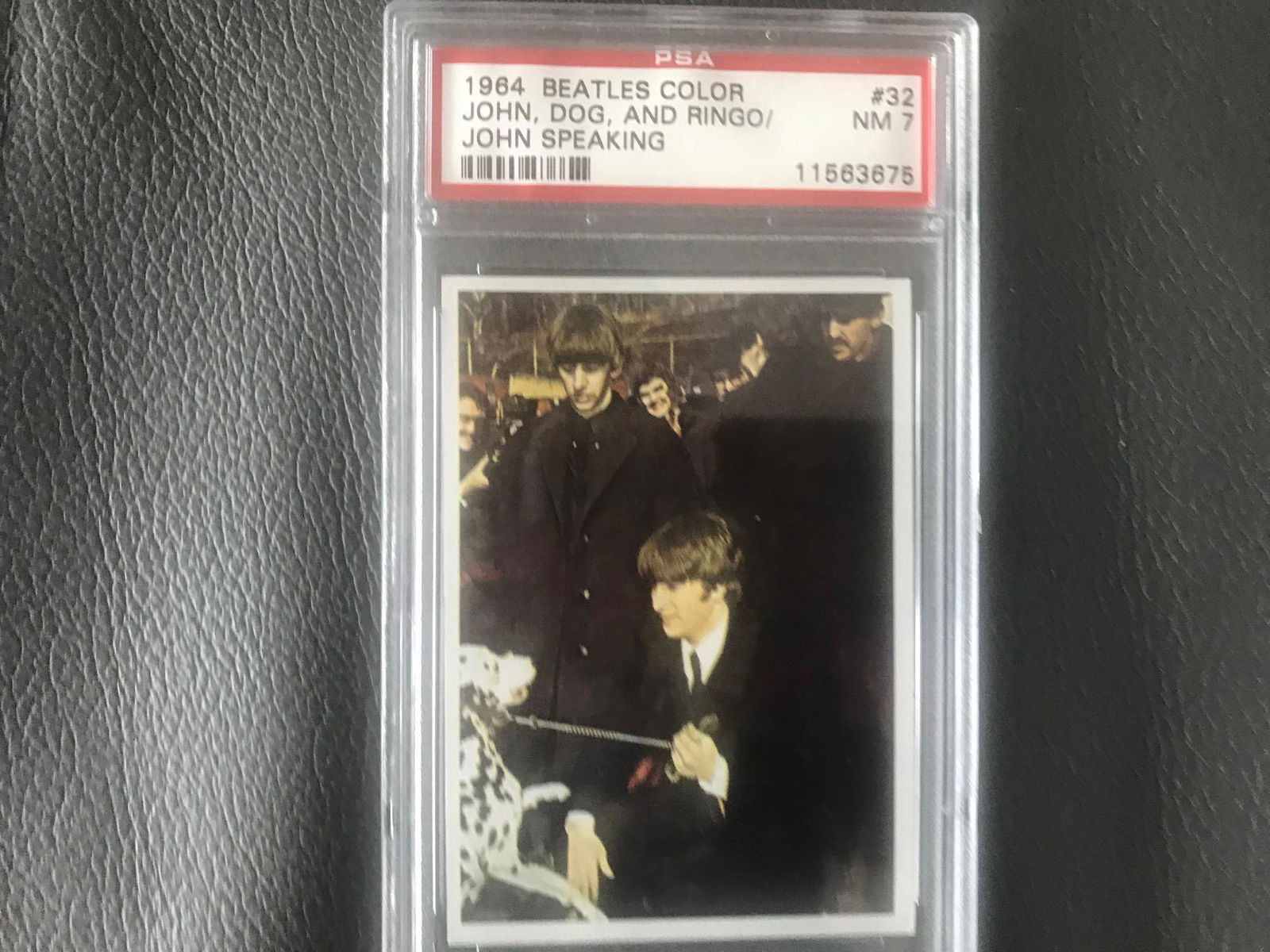 John Lennon The Beatles PSA 1964 Topps Trading Card: This lot is a 1964 Topps Trading Card featuring John Lennon of The Beatles. Item comes with Certificate of Authenticity, guaranteeing it for a lifetime.