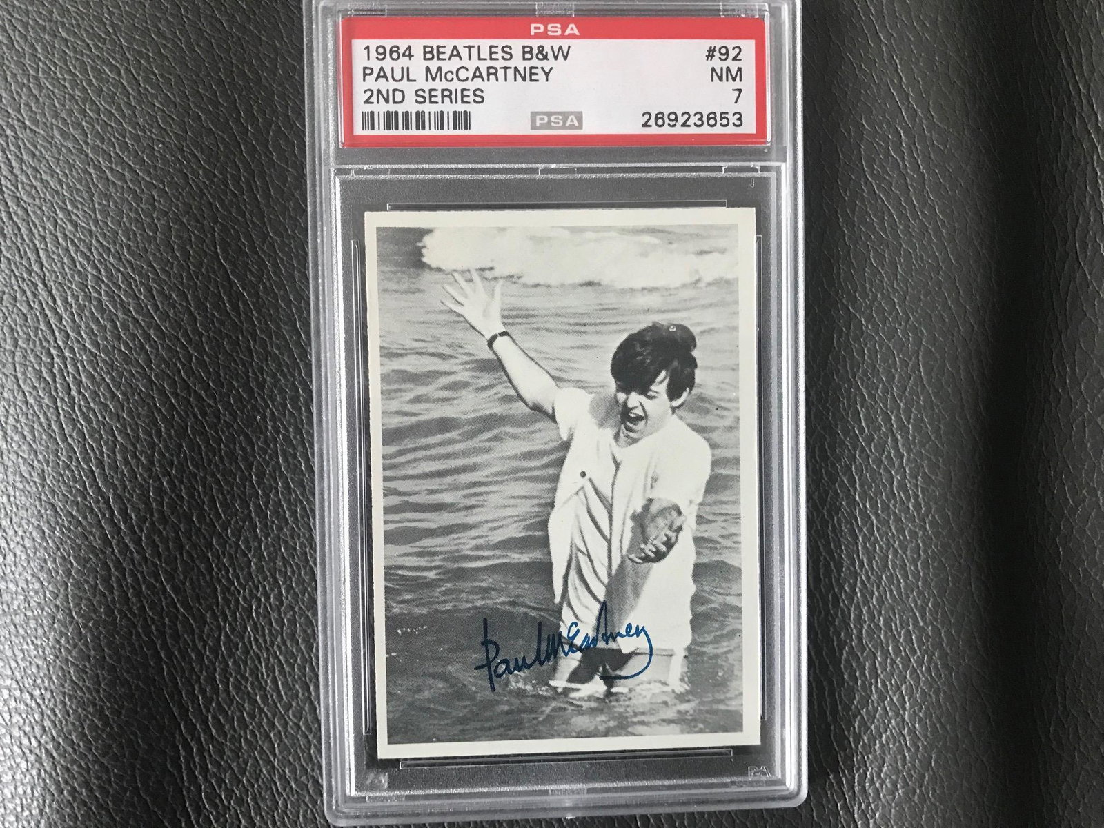 The Beatles 1964 Trading Card Certified PSA: This lot is a 1964 trading card, featuring Paul McCartney of The Beatles. Item comes with Certificate of Authenticity, guaranteeing it for a lifetime.
