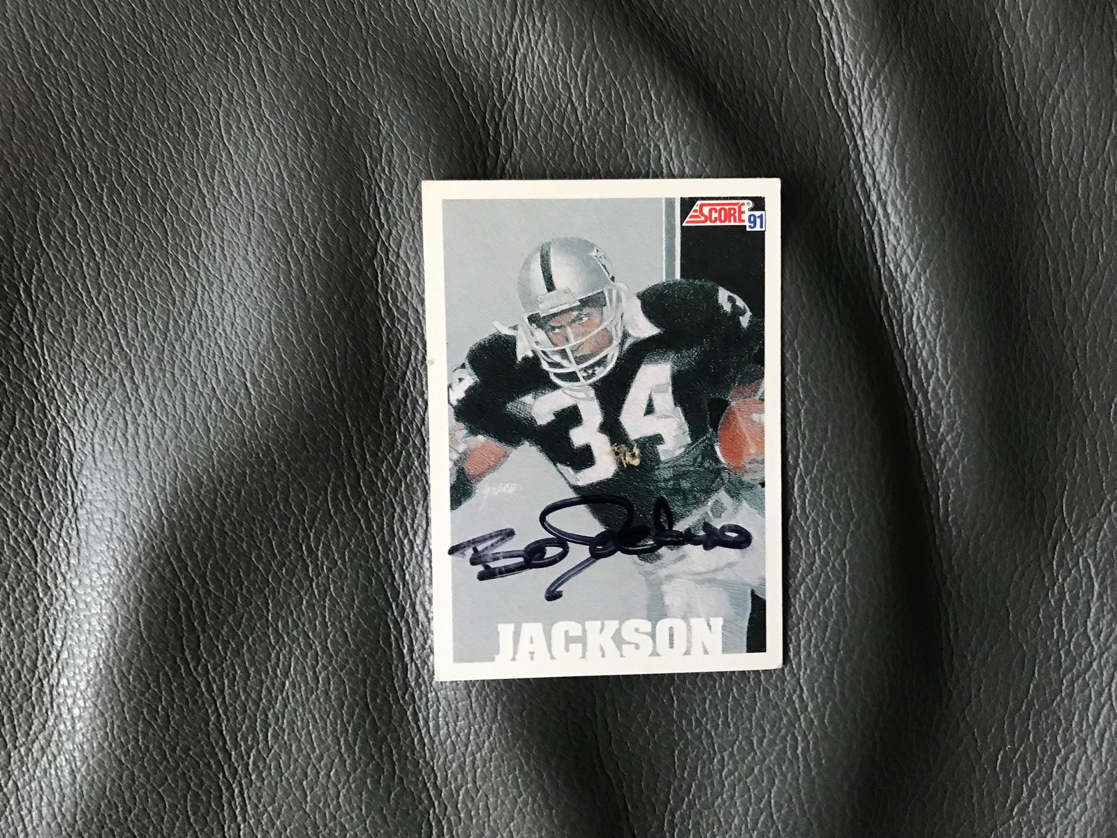 Bo Jackson Signed Score 91 Baseball Card Certified: This lot is a Score 91 baseball card, autographed by Bo Jackson. Item comes with Certificate of Authenticity guaranteeing it for a lifetime