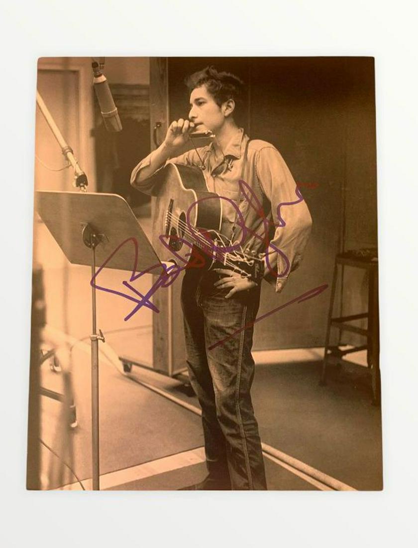 Bob Dylan Signed Photograph Certified: This lot is a 10 x 8” photograph, autographed by Bob Dylan. Item comes with Certificate of Authenticity guaranteeing it for a lifetime.