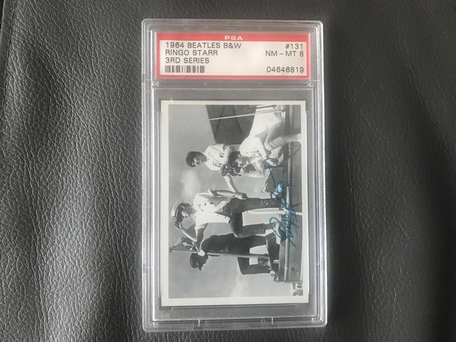 Ringo Starr PSA The Beatles 1964 Topps Trading Card: This lot is a 1964 Topps trading card, featuring Ringo Starr of The Beatles. Item comes with Certificate of Authenticity guaranteeing it for a lifetime