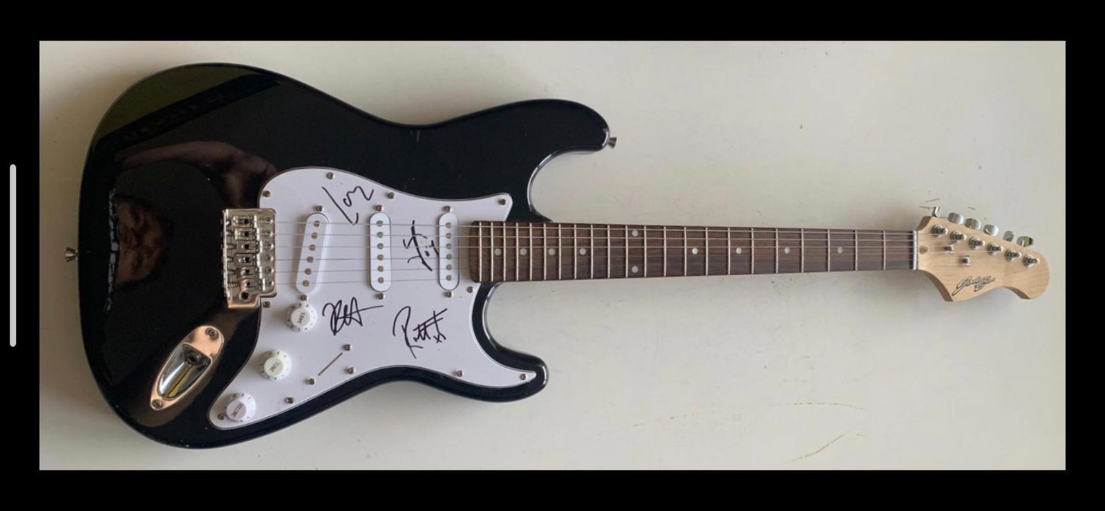Metallica Signed Electric Guitar Certified: This lot is an electric guitar autographed by James Hetfield, Kirk Hammett, Lars Ulrich and Robert Trujillo of Metallica. Item comes with Certificate of Authenticity, guaranteeing it for a lifetime.