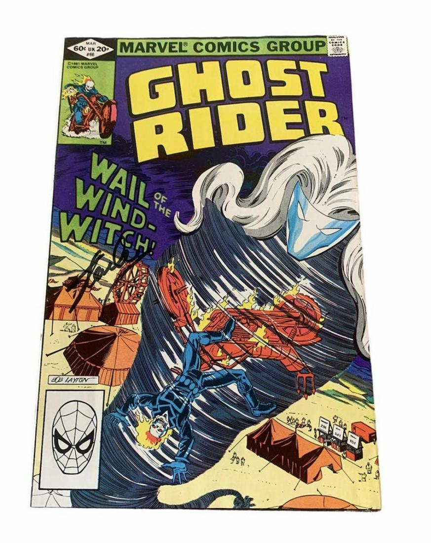 Stan Lee Signed Ghost Rider Comic Certified: This lot is a Ghost Rider comic autographed by Stan Lee. Item comes with Certificate of Authenticity, guaranteeing it for a lifetime.