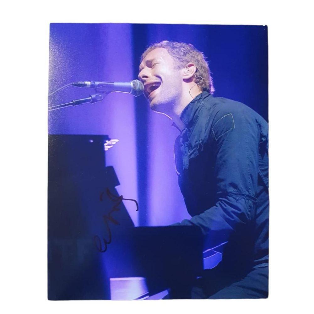 Chris Martin Coldplay Signed Photograph Certified: This lot is a 10 x 8” photograph, autographed by Chris Martin of Coldplay. Item comes with Certificate of Authenticity, guaranteeing it for a lifetime.
