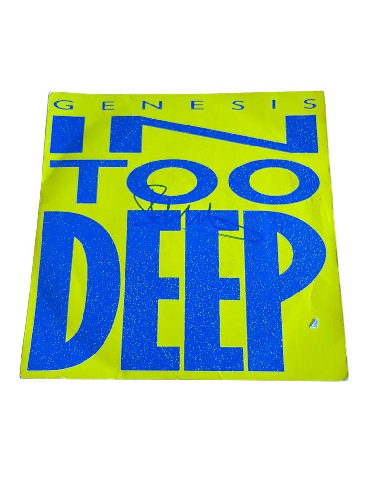 Genesis Phil Collins Signed 'In Too Deep' Vinyl 45 Certified (1 of 1)
