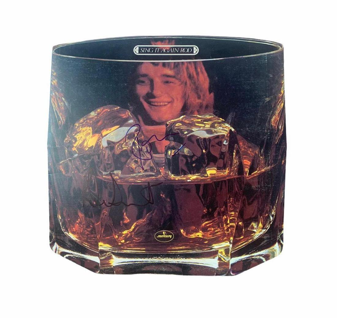 Rod Stewart and Ronnie Wood Signed Sing It Again Rod Vinyl LP Certified (1 of 1)