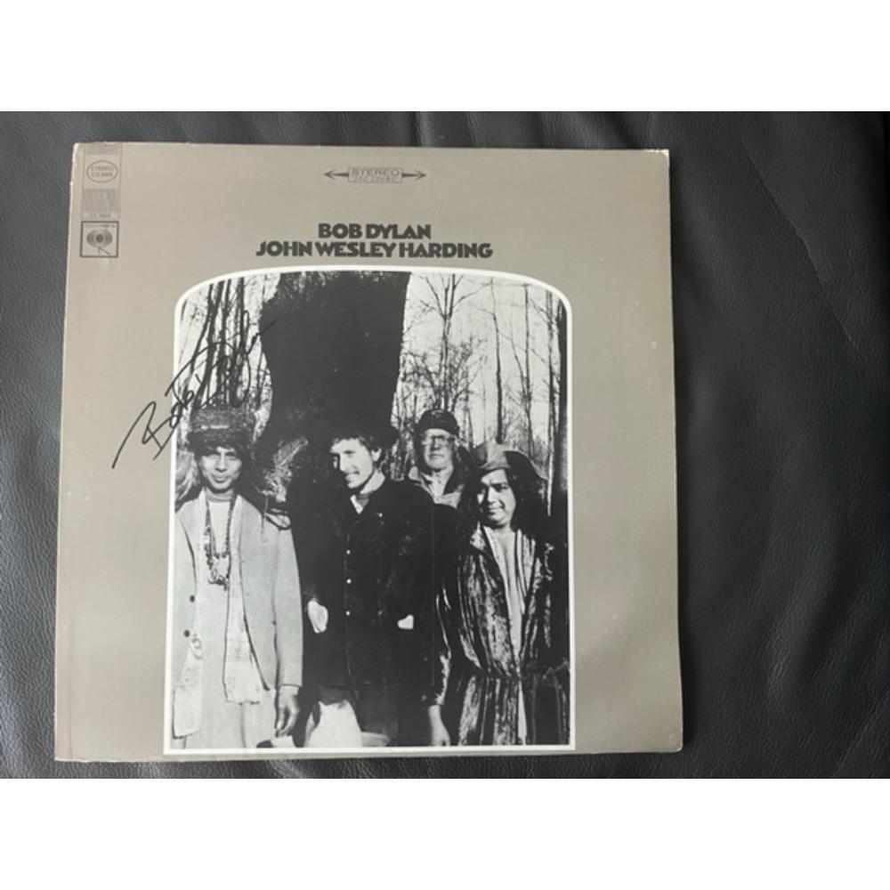 Bob Dylan Signed Vinyl LP Certified: This lot is a Vinyl LP John Wesley Harding autographed by Bob Dylan. Item comes with Certificate of Authenticity, guaranteeing it for a lifetime.