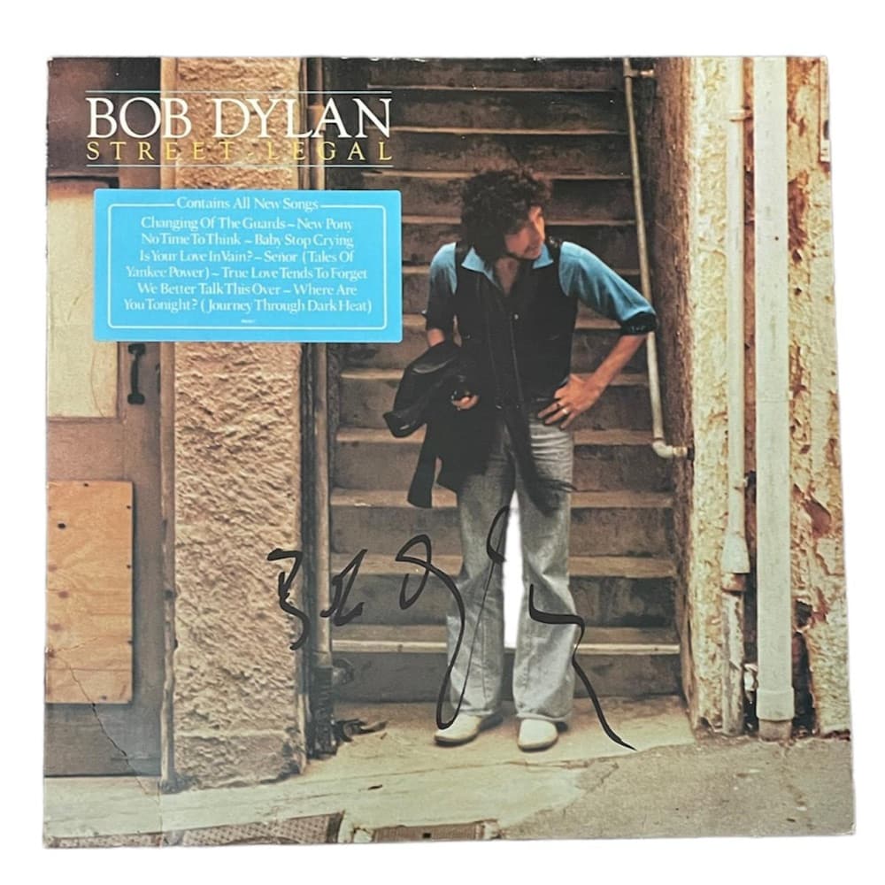 Bob Dylan Signed Street Legal Vinyl LP Certified: This lot is a Vinyl LP autographed by Bob Dylan.