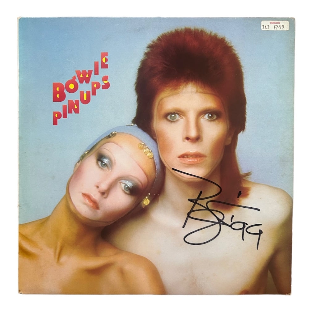 David Bowie Signed 'Pin Ups" vinyl LP Certified: This lot is a vinyl LP record 'Pin ups', autographed in 1999 by David Bowie. Autograph is a clear concise, genuine and contemporary example of a 1999 Bowie autograph. An excellent collectors piece for