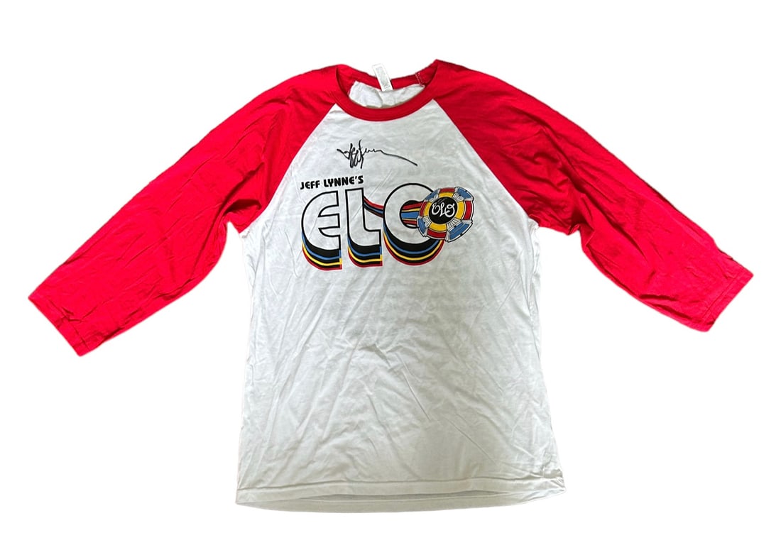 Jeff Lynne Signed ELO Sweat Shirt Certified: This lot is a medium sized sweat shirt autographed by Jeff Lynne of ELO. Jeffrey Lynne OBE (born 30 December 1947) is an English musician, singer-songwriter, and record producer. He is best known as t