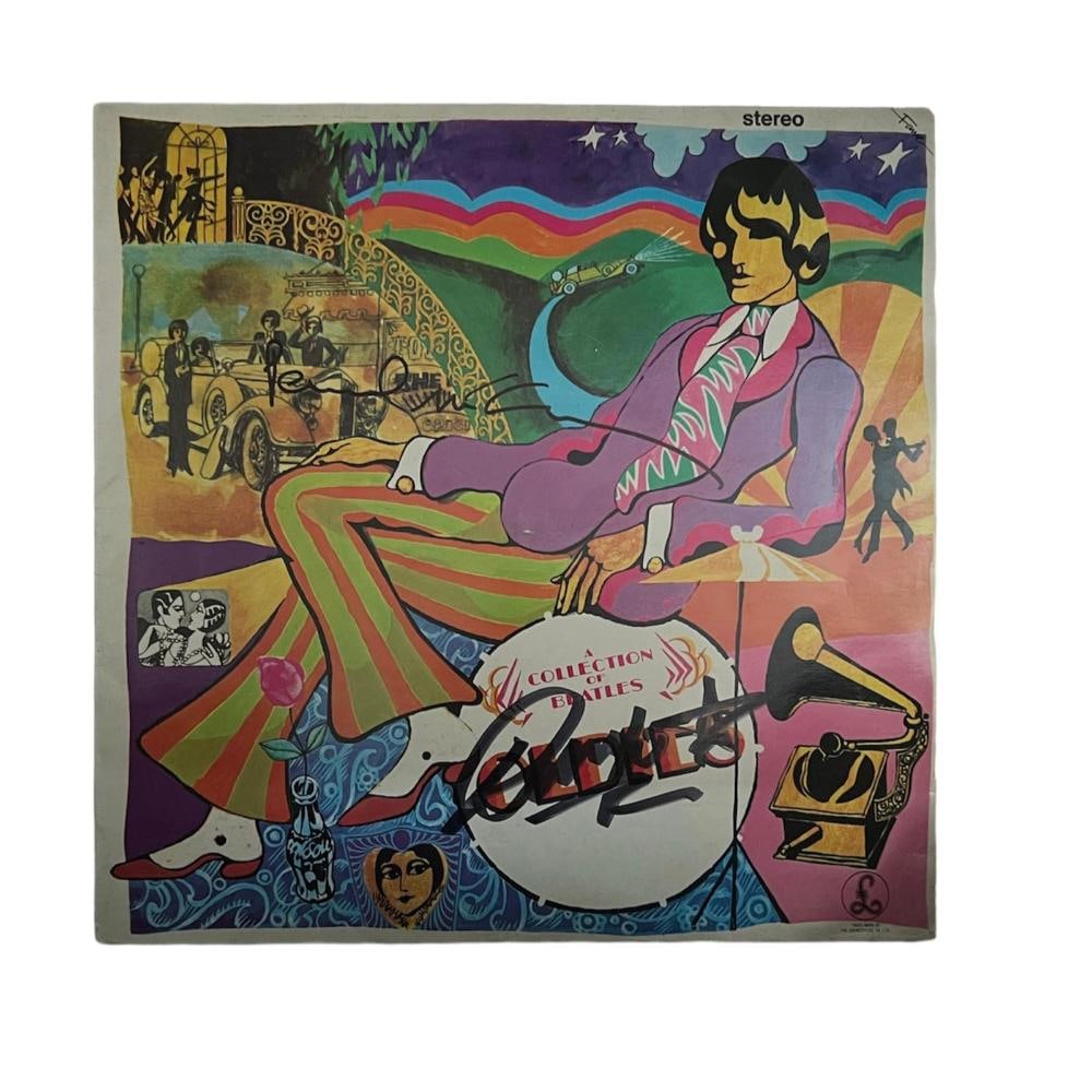 Paul McCartney and Ringo Starr Signed Collection of The Beatles Vinyl LP: This lot is a vinyl LP A Collection Of The Beatles, autographed by Paul McCartney and Ringo Starr. Item comes with Certificate of Authenticity, guaranteeing it for a lifetime.