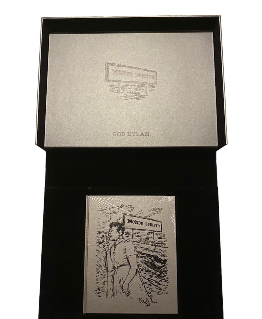 Bob Dylan Mondo Scripto Signed Original Artist’s Proof Print: This lot is an original artist's print Mondo Scripto artwork, autographed by Bob Dylan. The artist print category belong directly to Bob Dylan and are not for sale to the general public. This is one o